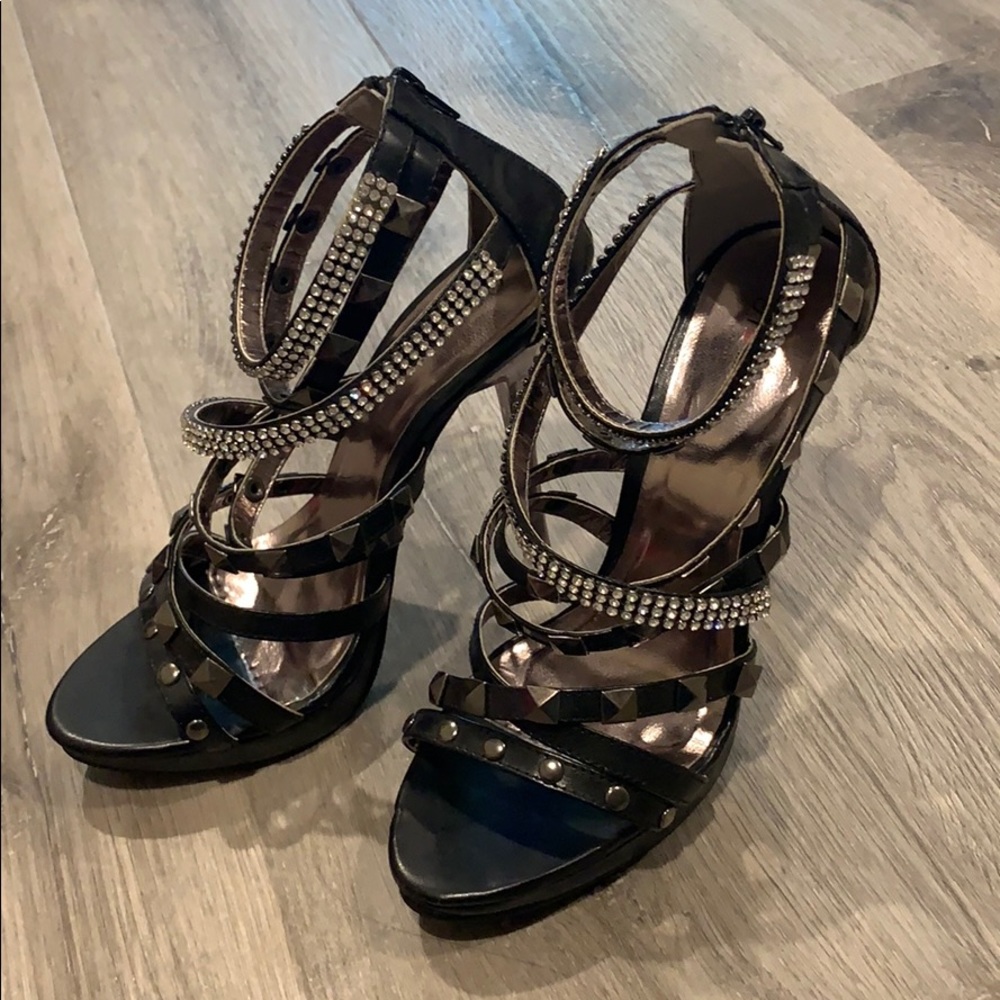 Sexy studded rhinestone heels - Picture 7 of 8